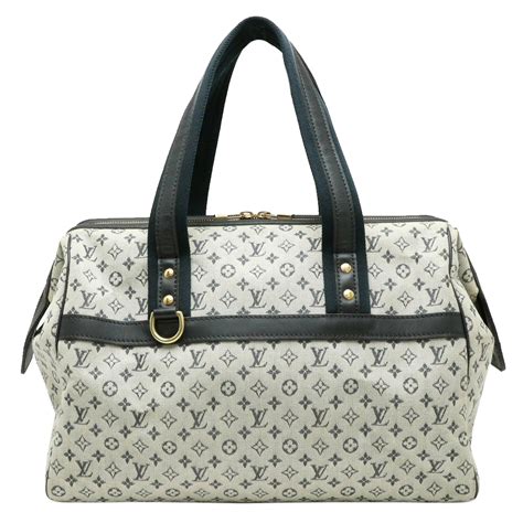 LOUIS VUITTON Mini Monogram Josephine GM Blue